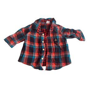 Baby Gap Convertible Button Down Plaid - 3M-6M